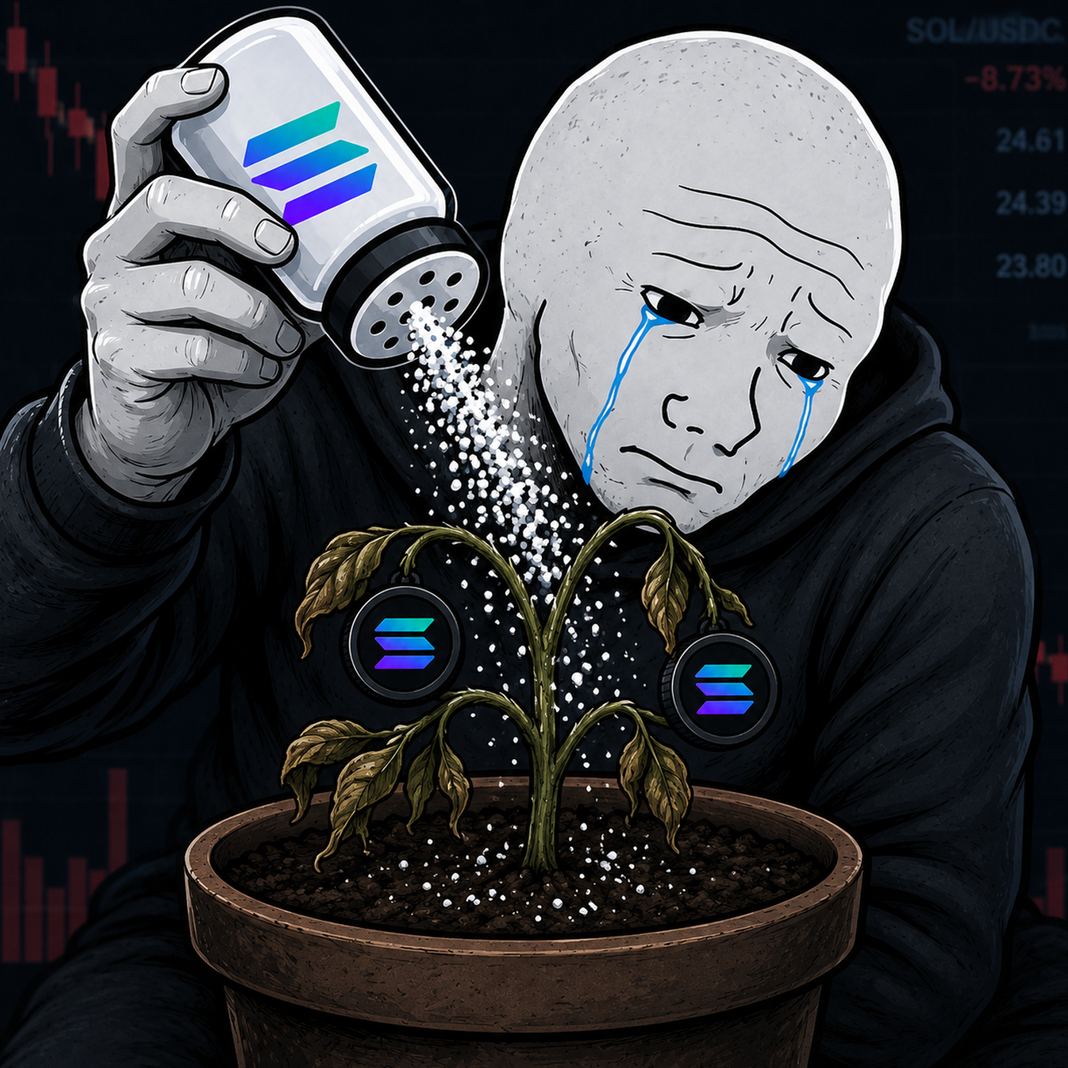 Watering my bags with pure copium and salt